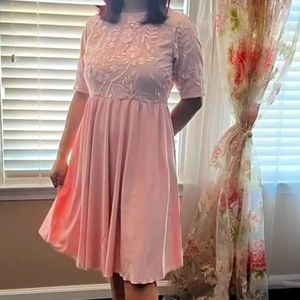 Homemade Pink Floral Dress